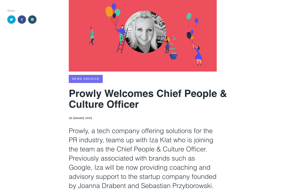 Press release example - Prowly